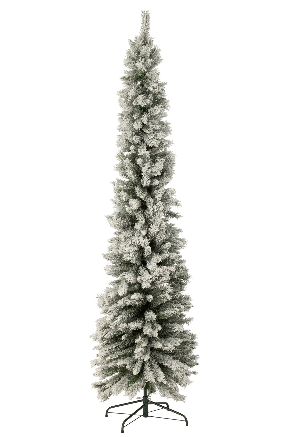 J-Line kerstboom Model Besneeuwd - kunststof - groen - large - 240 cm hoog