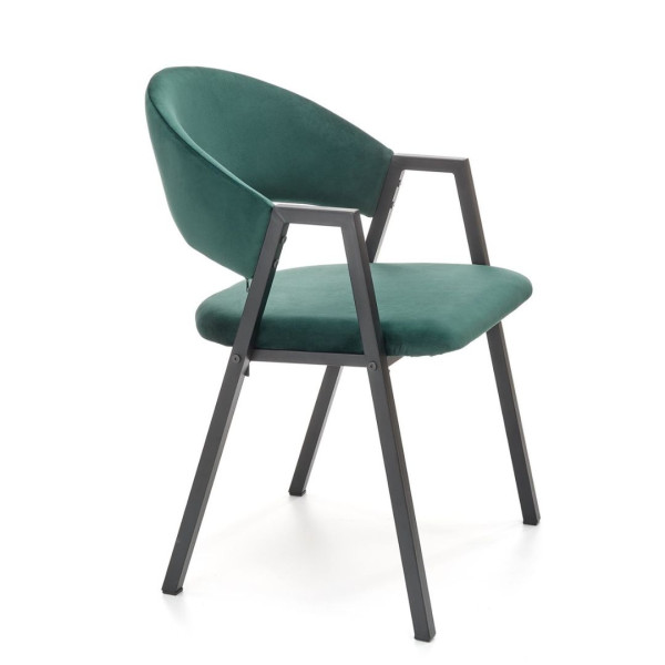 Krzesło tapicerowane K473 VELVET zielone
