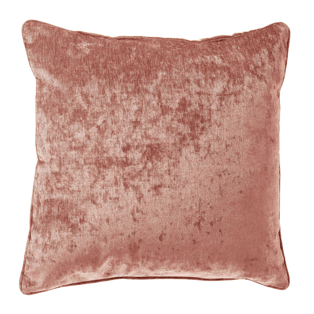 LEWY - sierkussen 45x45 cm - glansvelours - Muted Clay - roze