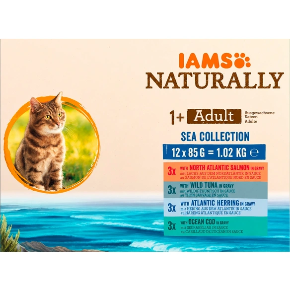 Katzen-Nassfutter »Naturally«, 12 Stück, je 85 g