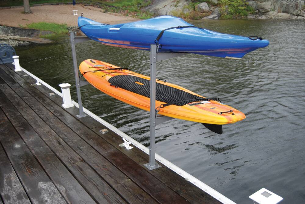 Dock Edge Dolphin™ Kayak & Stand Up Paddle Board Rack, Black, 32-in
