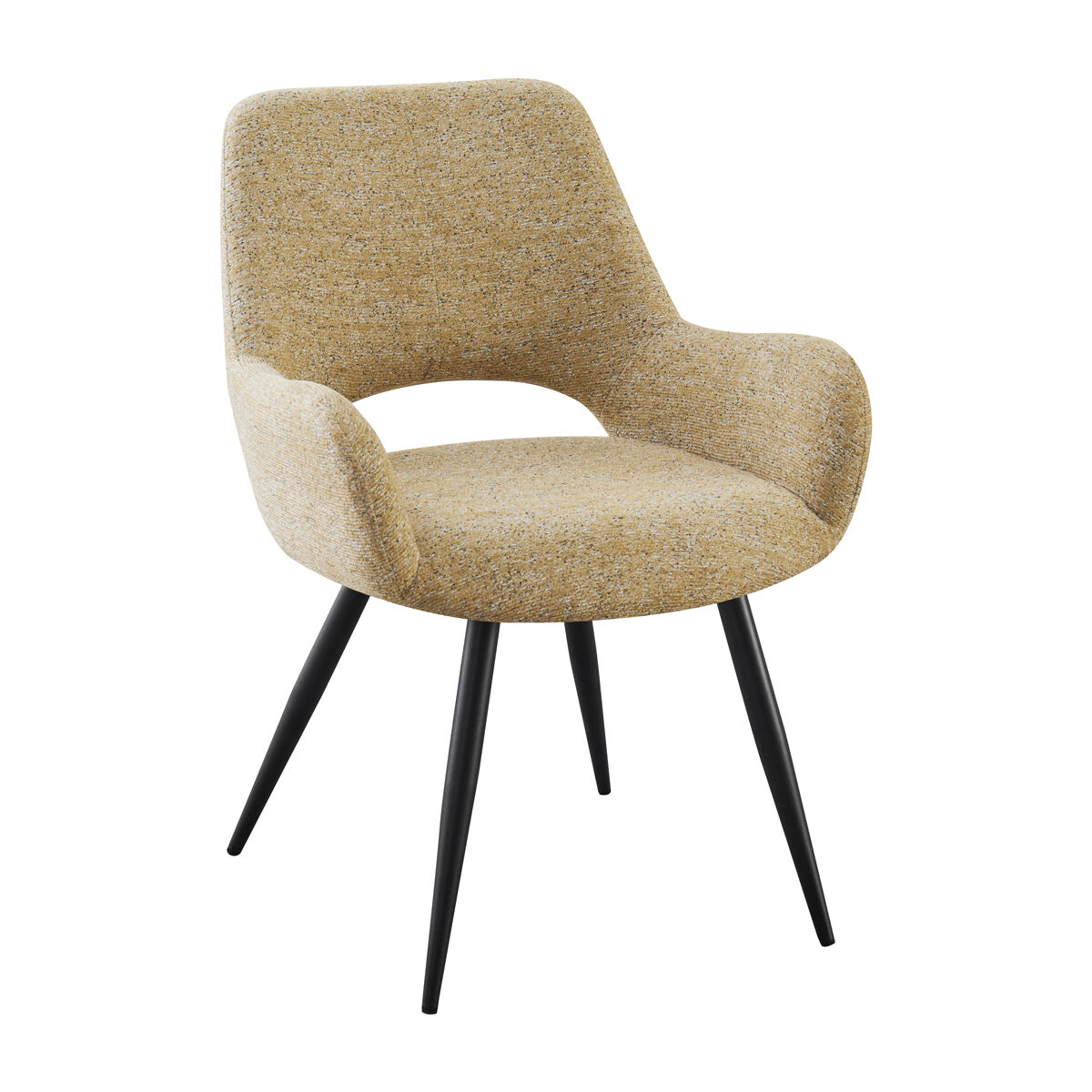 Cadeirão MONTERROSSO em tecido amarelo