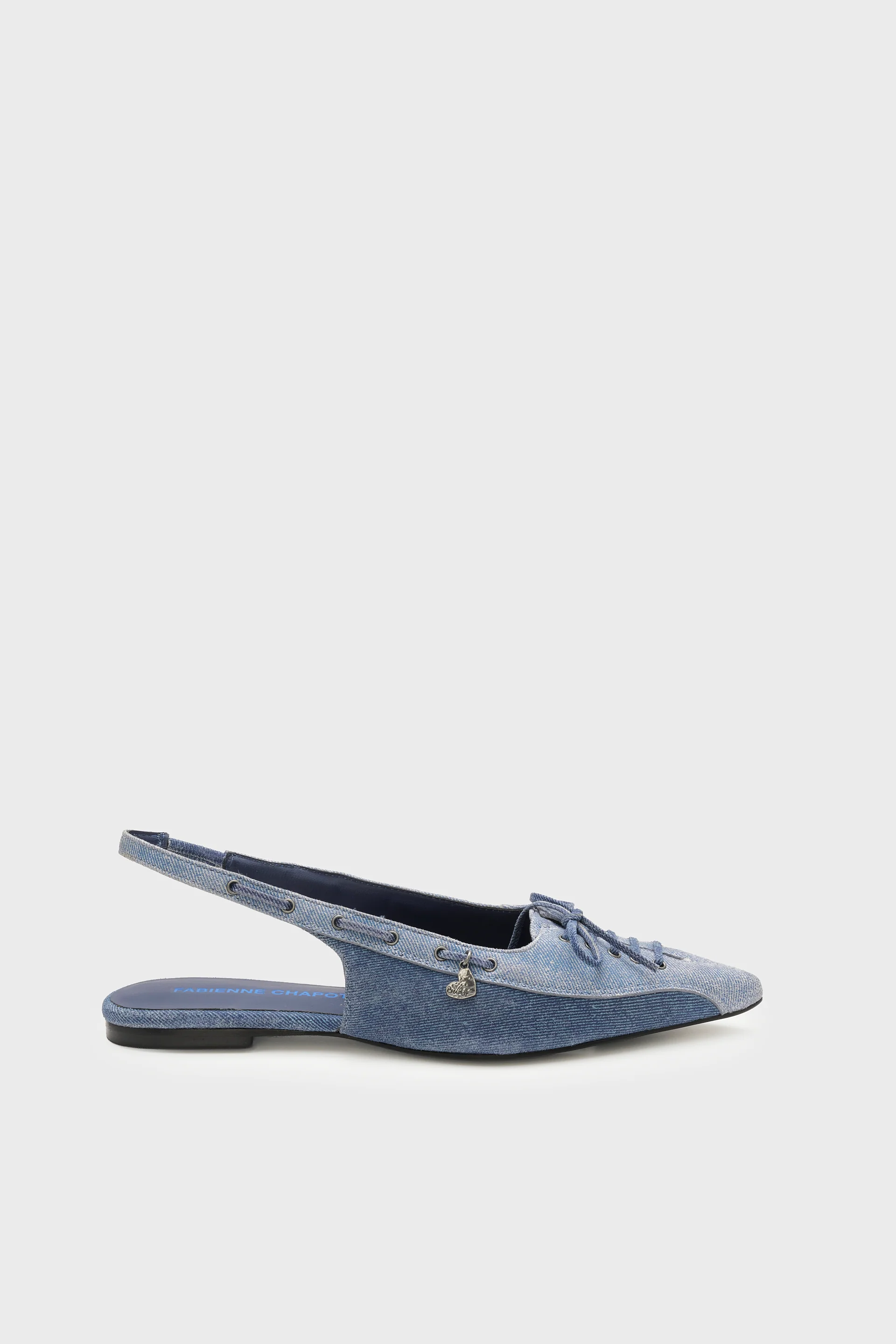 Sailor Slingback Flat | Denim