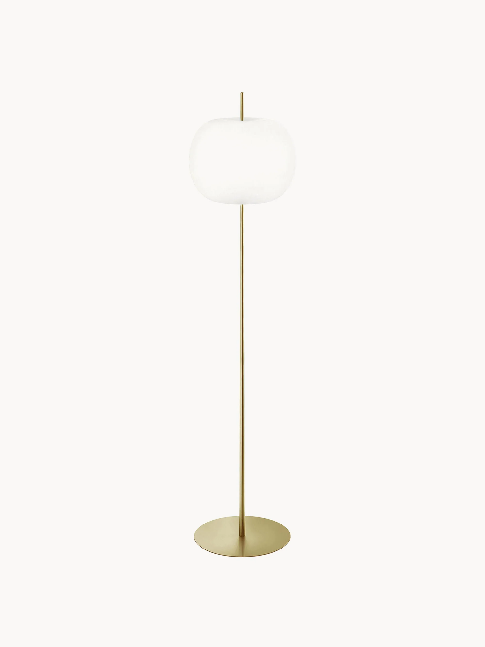 Dimmbare Stehlampe Kushi, mundgeblasen