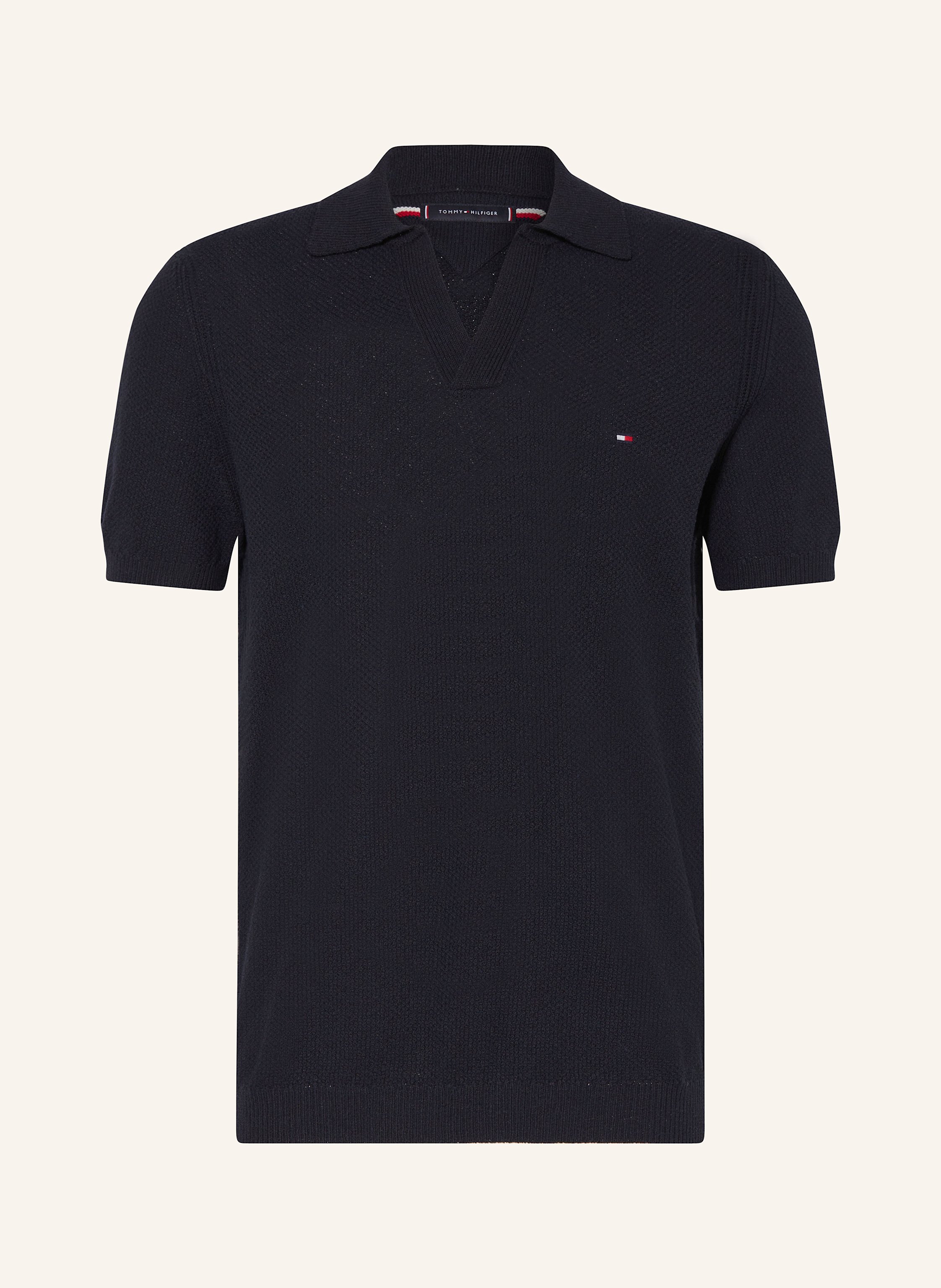 TOMMY HILFIGER Strick-Poloshirt Regular Fit