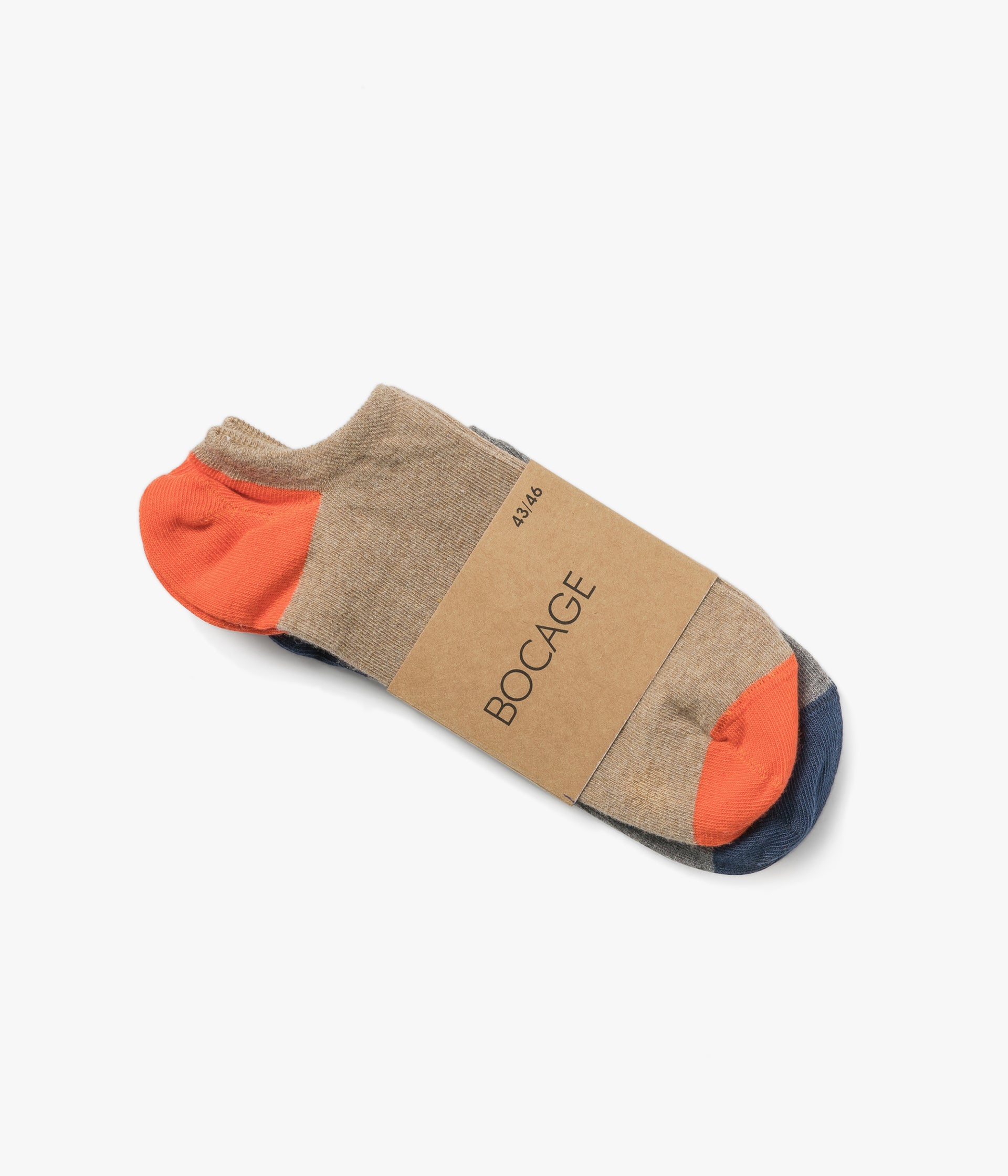 Chaussettes Nashort orange et bleu