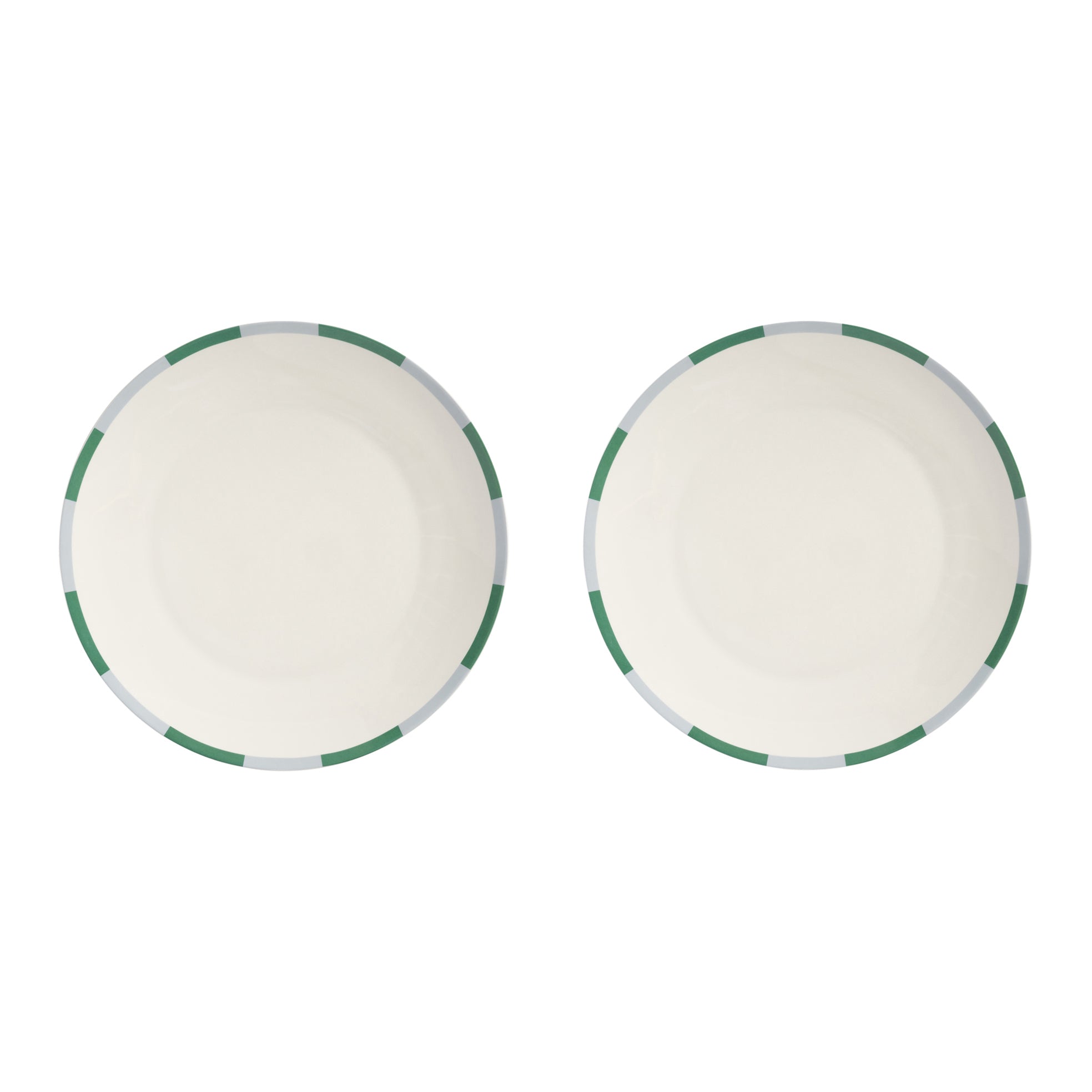 &k amsterdam Bliss Bord Ø 27 cm - Groen - Set van 2