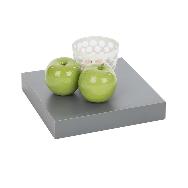 Tablette murale grise 23 x 23,5 x 3,8 cm PRACTO HOME