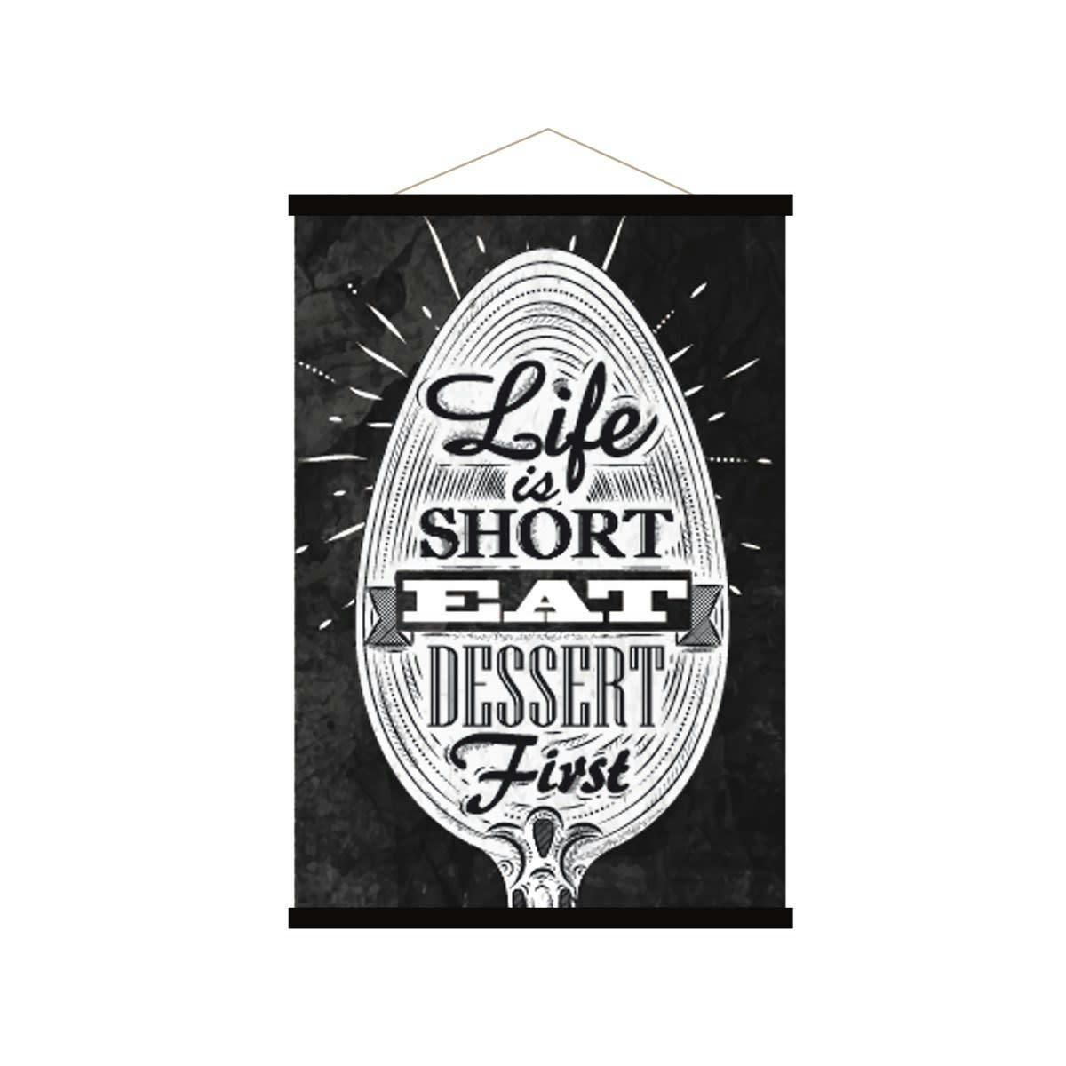 - Affiche Kakemono Citation Gourmand 40x60cm