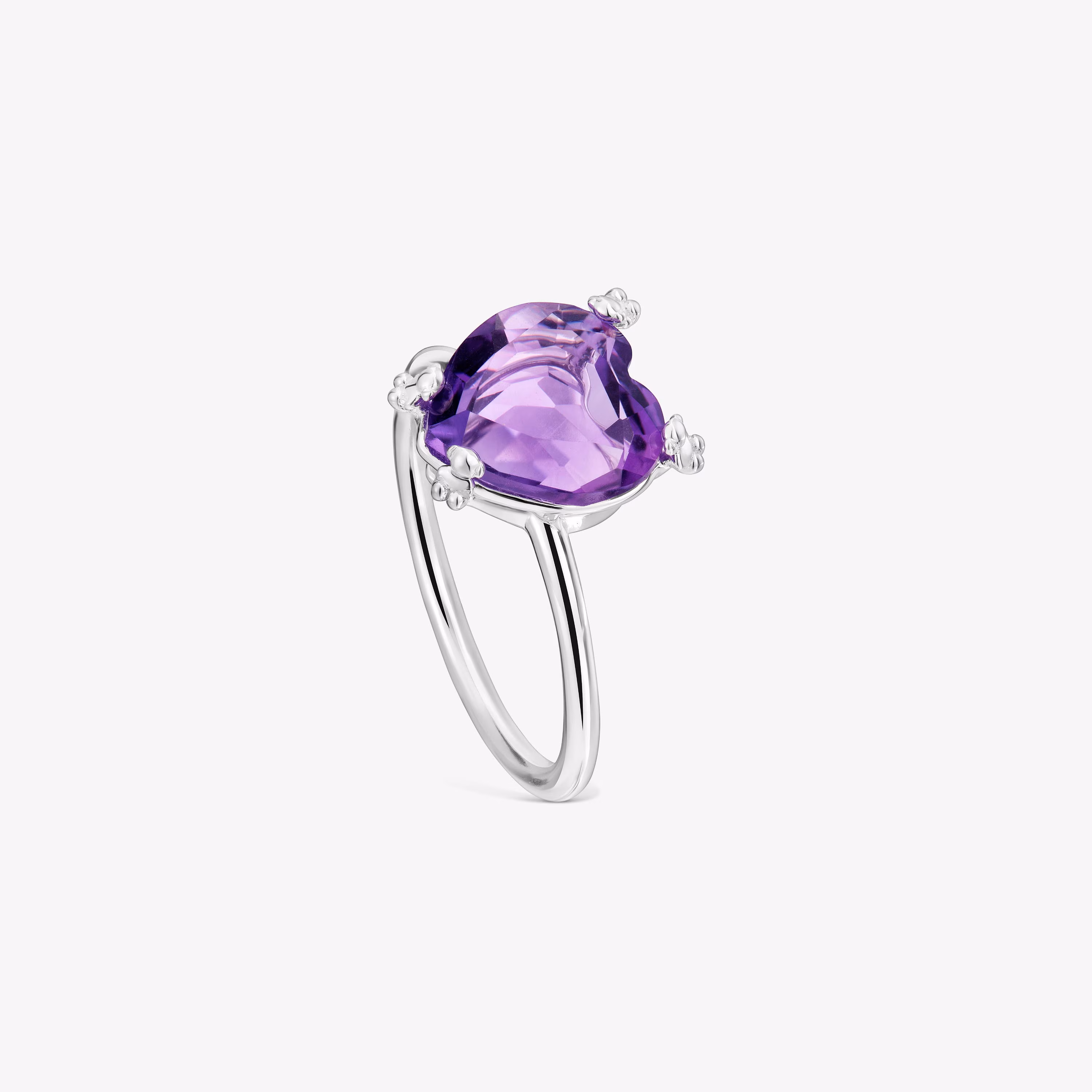 Anillo de plata y amatista Color Pills