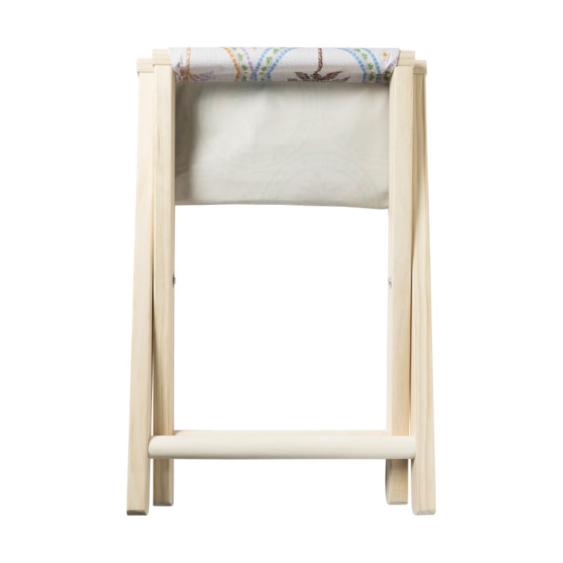 Opvouwbaar strandkrukje palm - multikleur - 37x32x35 cm