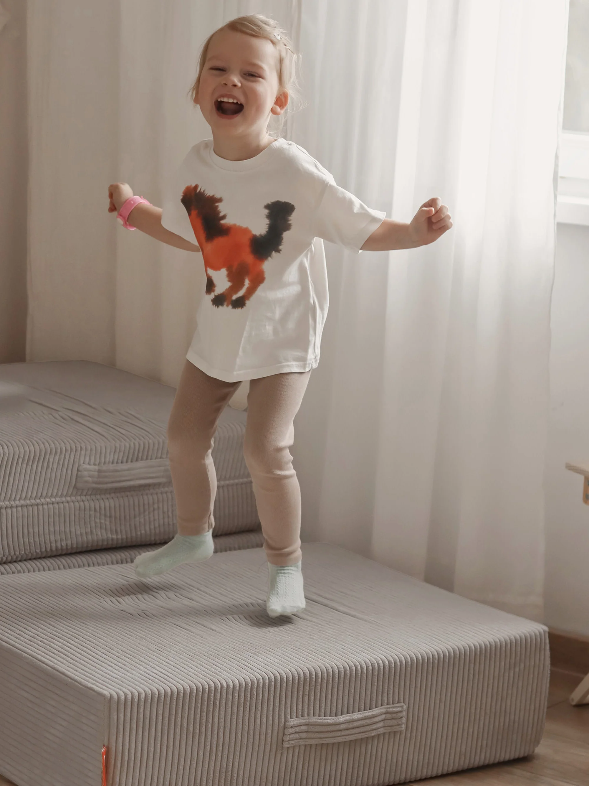 Kinder-Springmatratze Mila aus Cord