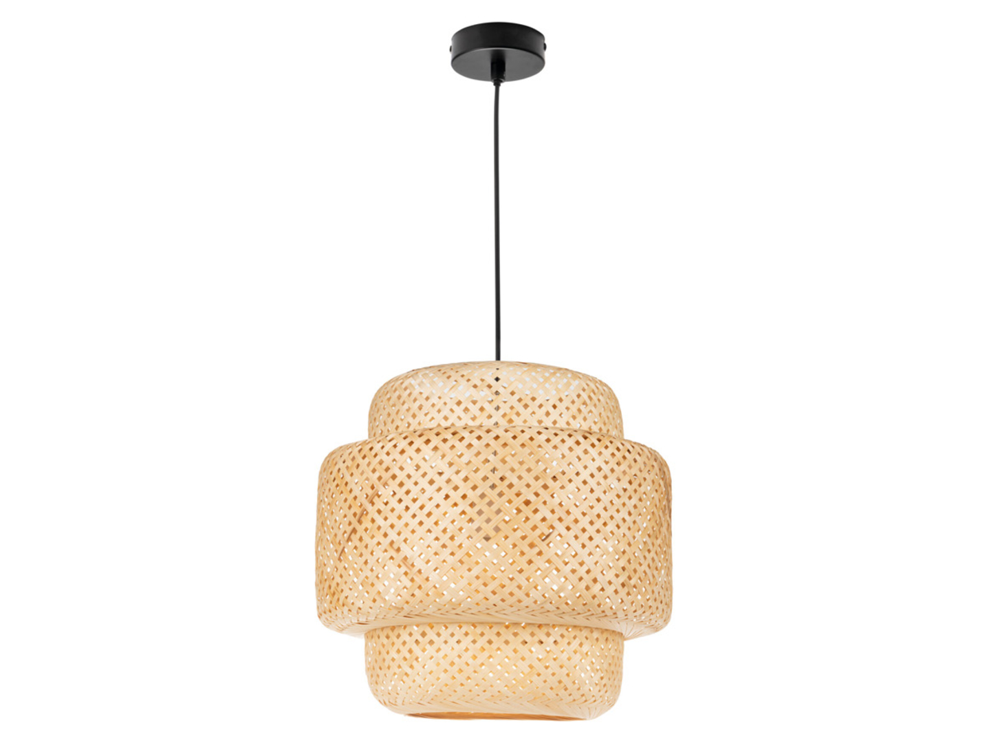 Lampa wisząca KB Wotea bambusowa beżowa