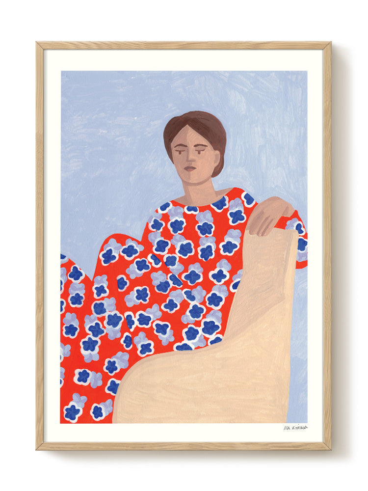 Iga Kosicka - Flower Lady - PSTR studio Kunst Poster