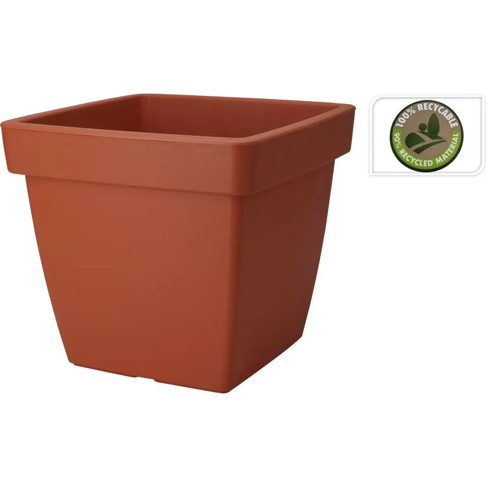 Pro Garden Plantenpot - terracotta - D39 x H35 cm - kunststof