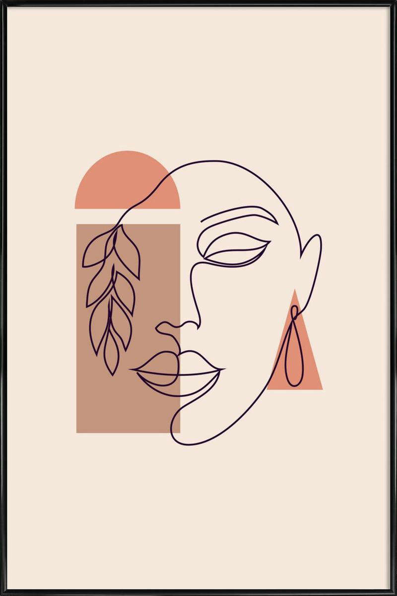 AUTUMN - Affiche dans cadre standard (noir) blanc ivoire 40x60