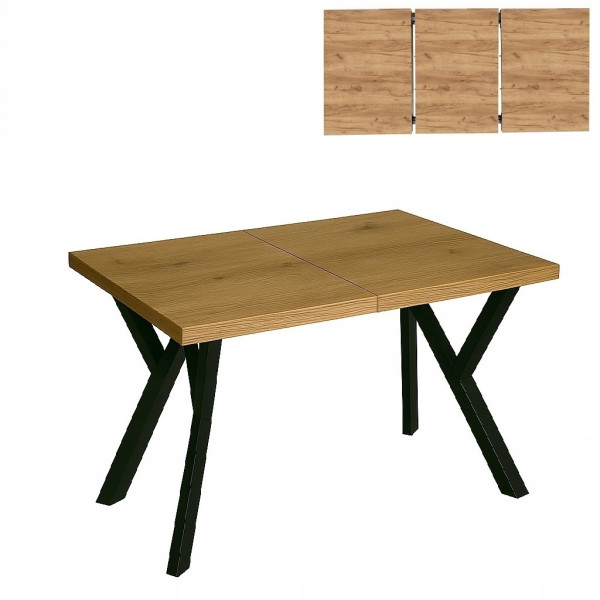 Stół rozsuwany 70 x 120/170cm blat 3,6cm Dąb Craft