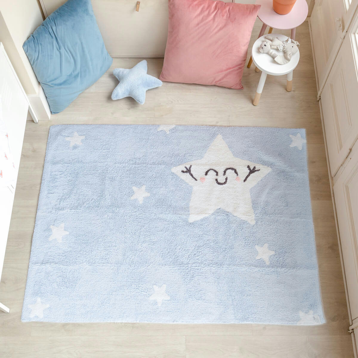 ÉTOILE - Tapis coton lavable étoile 120x160cm