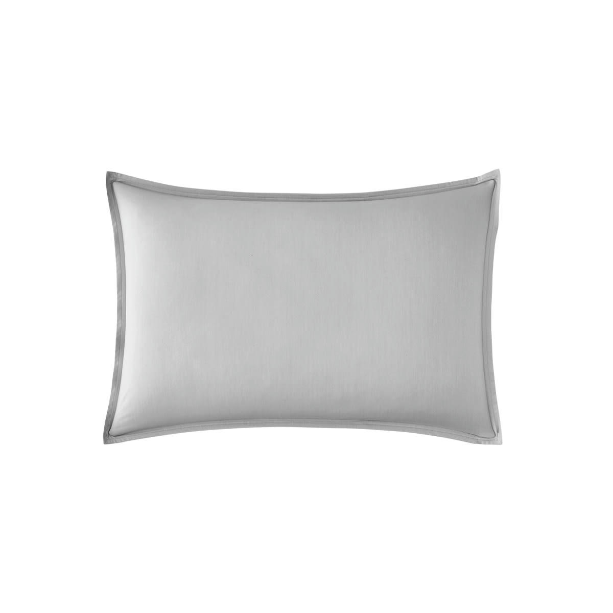 PREMIÈRE - Taie d'oreiller en percale de coton gris galet 50x70