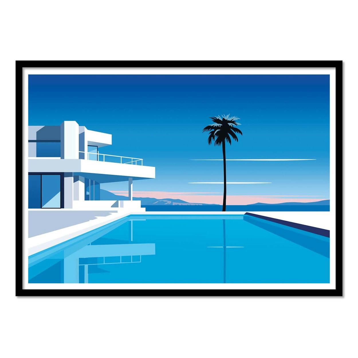 VISTAS STUDIO - SWIMMING POOL - VISTAS STUDIO - Affiche d'art 50 x 70 cm