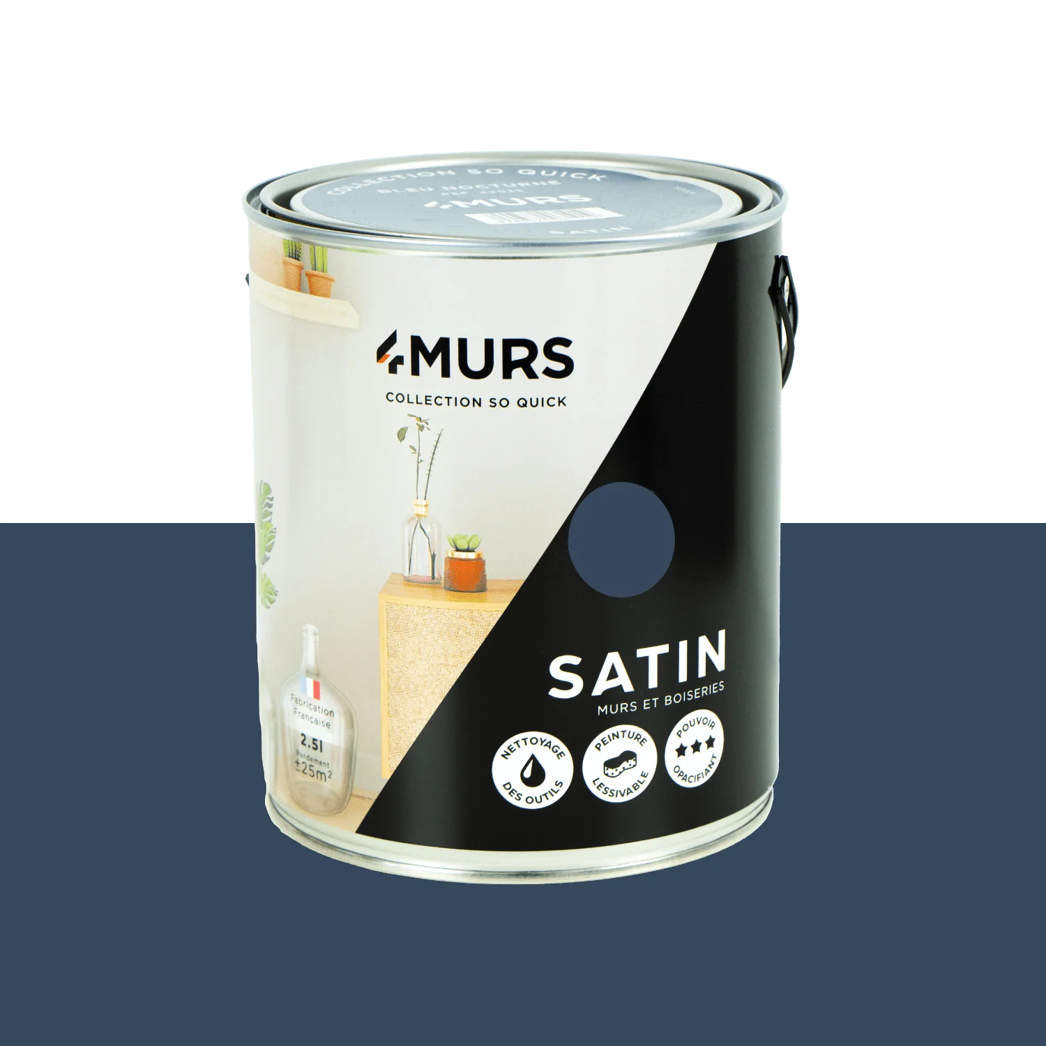 So Quick Peinture Peinture bleu nocturne Satiné