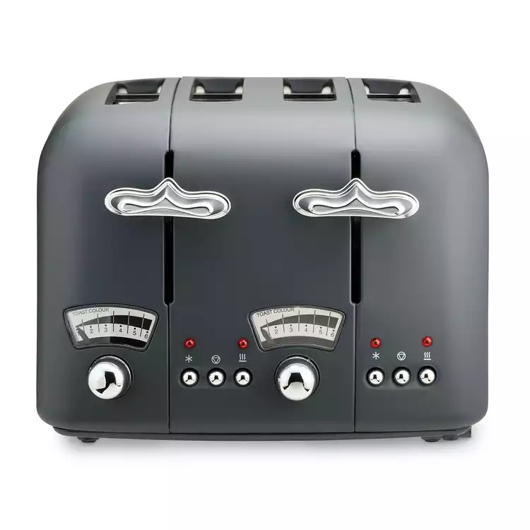 De'Longhi CT04.GY Argento Silva Toaster- Grey