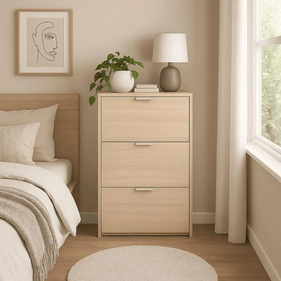 CALICOSY - ZAPATEROS Schoenenkast - Wit - 22x60x113 cm