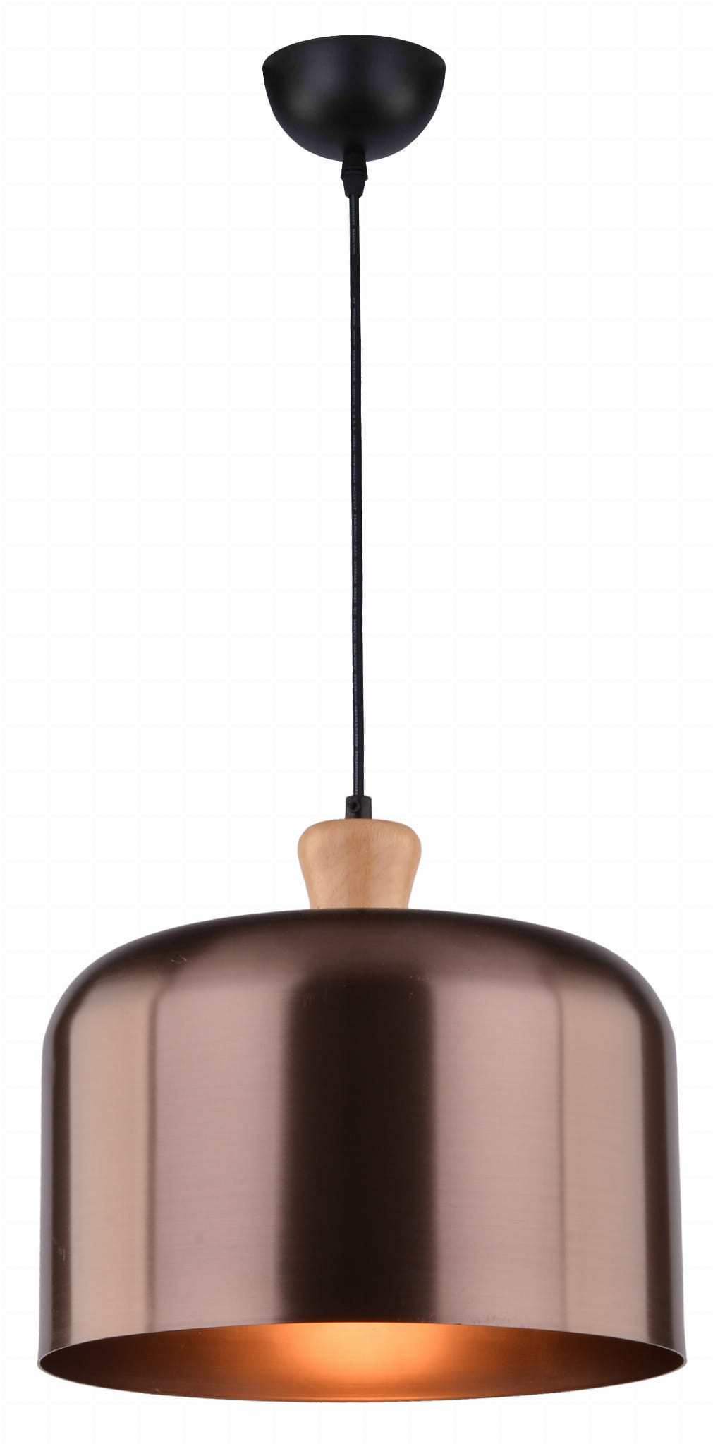Lampa wisząca czarno-brązowa DICTORIA 1xE27x40W wym: 125x30x30 cm Candellux