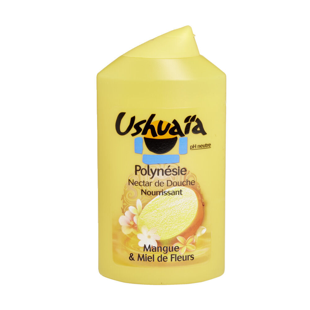 Gel douche Ushuaïa Polynésie nectar nourrissant mangue et miel 250ml