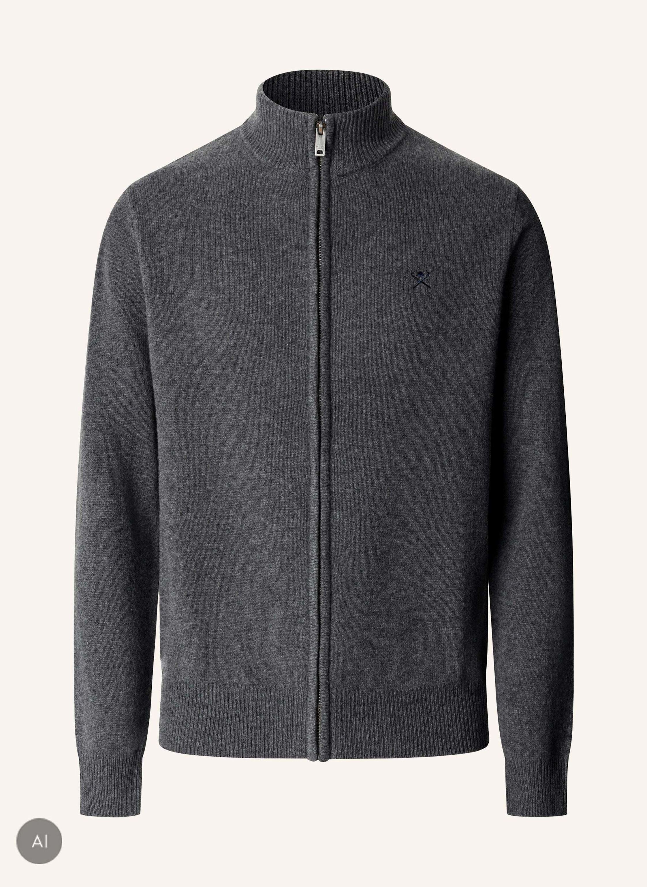 HACKETT LONDON Pullover LAMBSWOOL FZIP