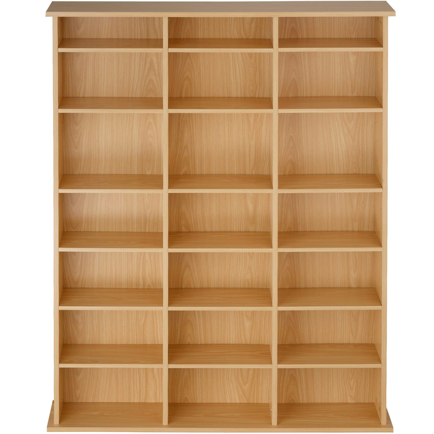 - Étagère DVD CD aspect Bois marron hêtre