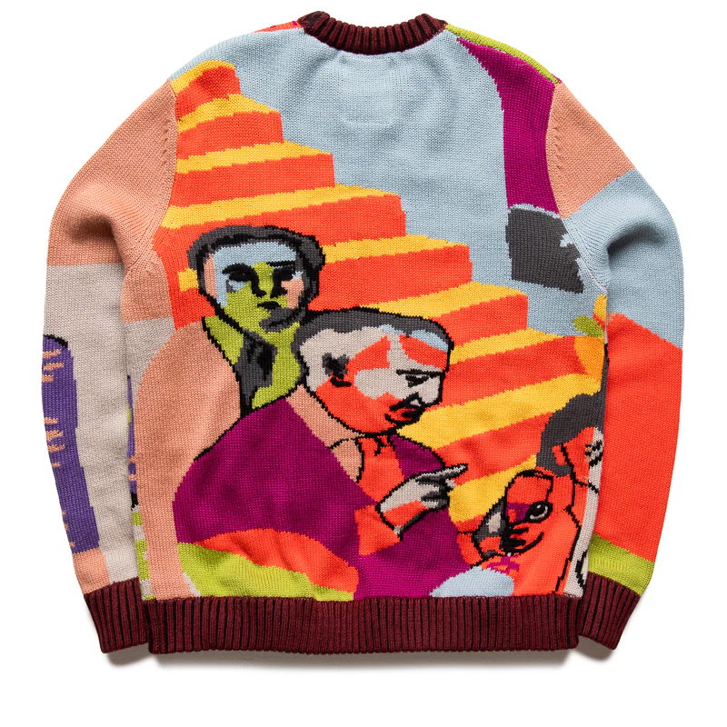 KidSuper Two Step Hand Embroidered Sweater - Multi