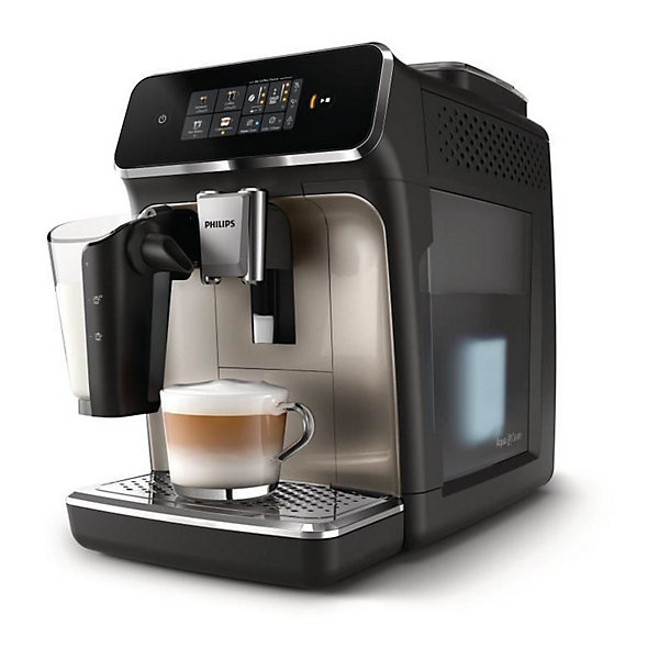 Machine a espresso automatique - PHILIPS - Silent Brew EP2336/40 - 4 boissons LatteGo - Noir chromé