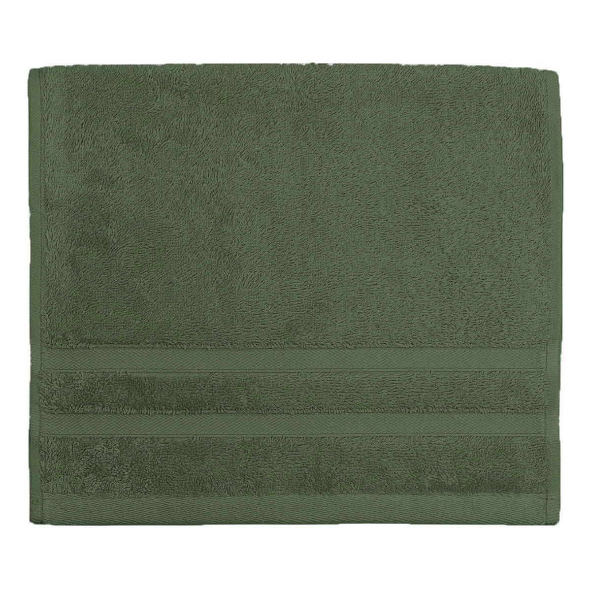 SENSILK - Lot de 3 serviettes invité 600 gr/m²  eucalyptus 30x50 cm
