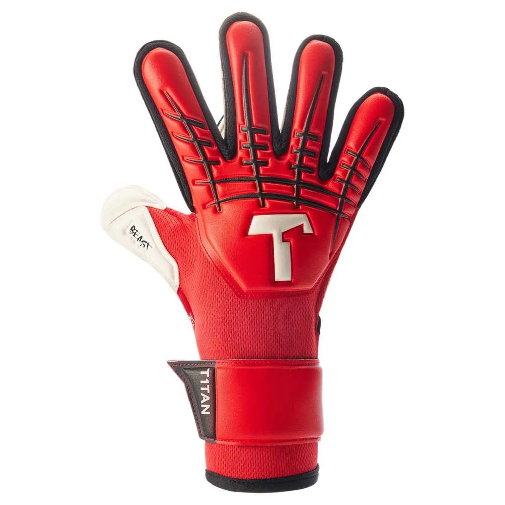 T1tan Red Beast 3.0 junior goalkeeper gloves