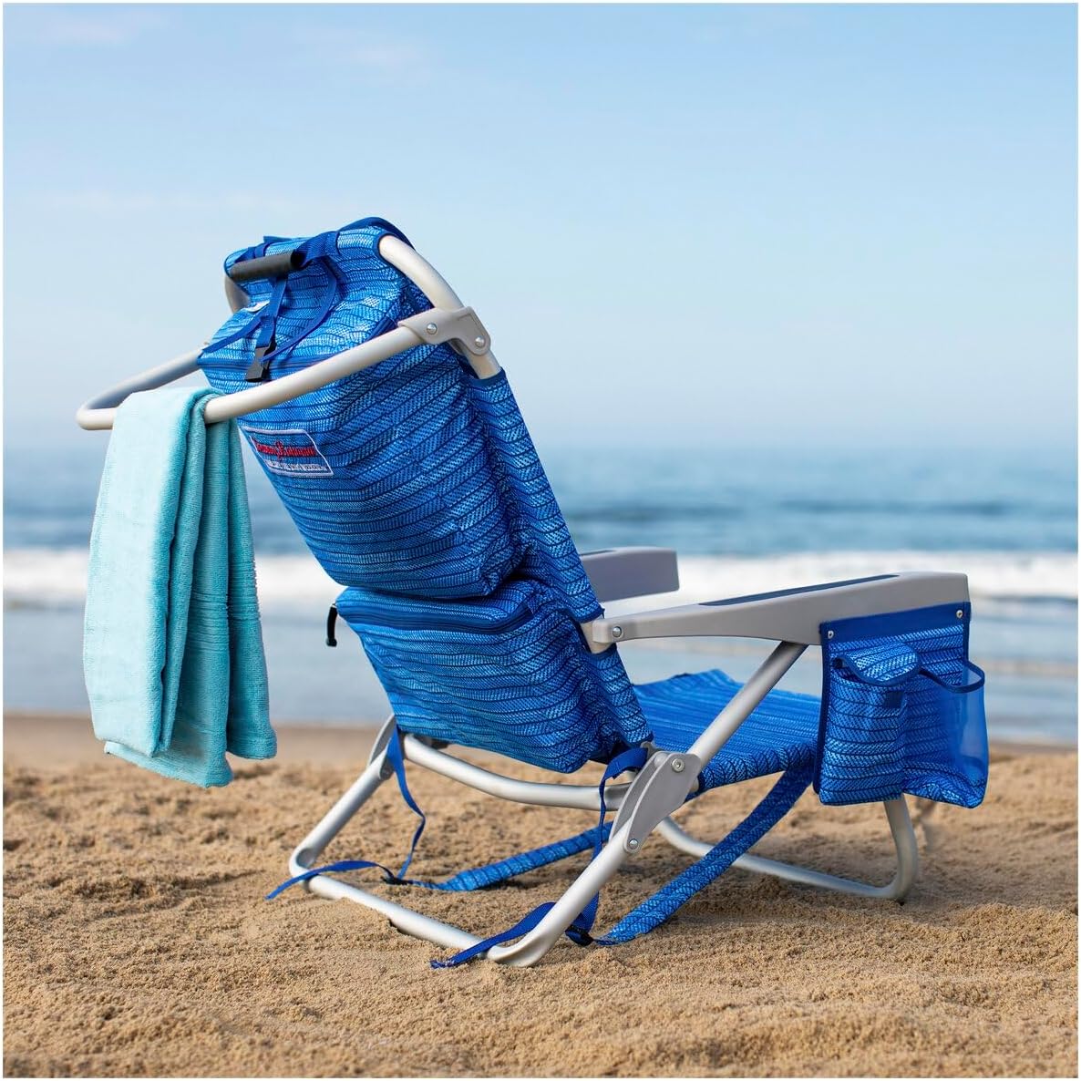 Backpack Beach Chair 2 Pack (Sailfish and Palms), Aluminum, Multicolor