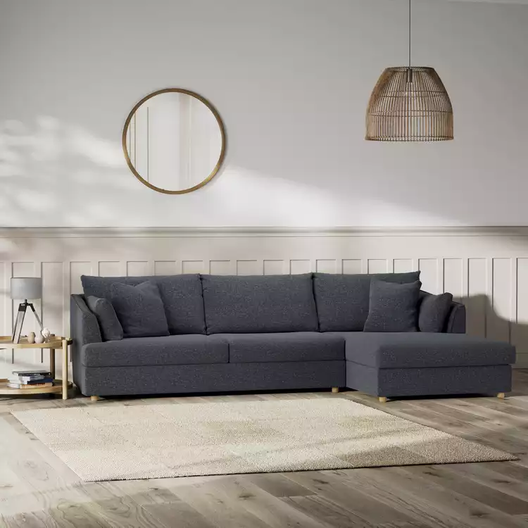 Habitat Holmfirth Right Hand Corner Sofa - Charcoal