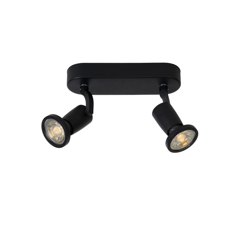Spot LED Jaster noir GU10 2 x 5 W LUCIDE