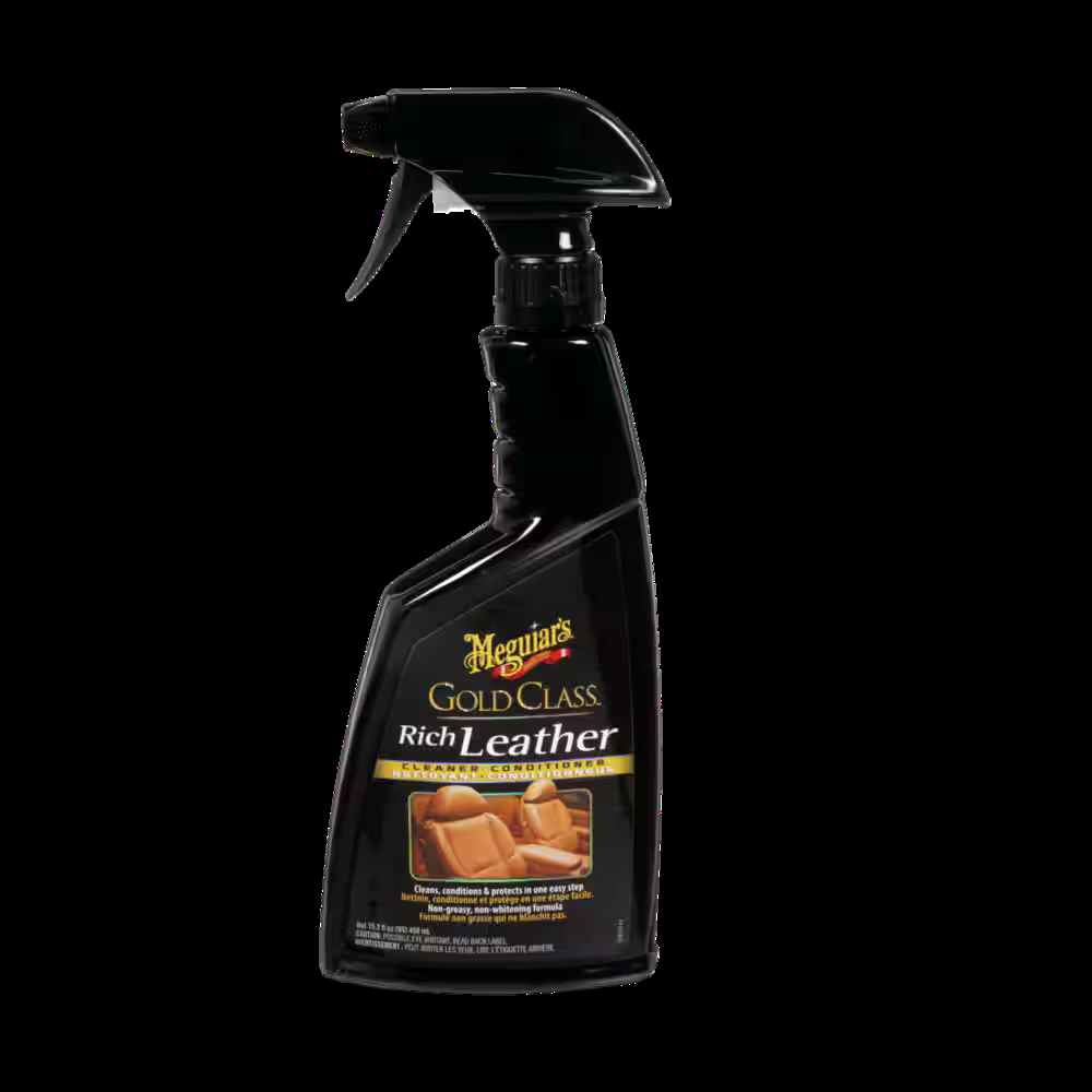 Meguiar's Gold Class 3-in-1 Rich Leather Cleaner, Conditioner & Protectant Spray, 450-mL