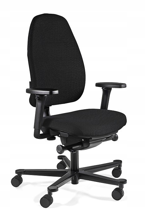 Biurowy fotel ergonomiczny MAGIC M czarny tkanina