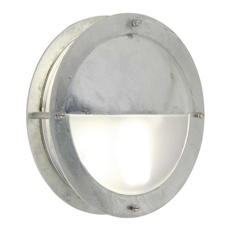 Nordlux Malte Wandlamp Buiten | Ø24cm | E27 | IP54 | Thermisch IP54 | Verzinkt | Seaside
