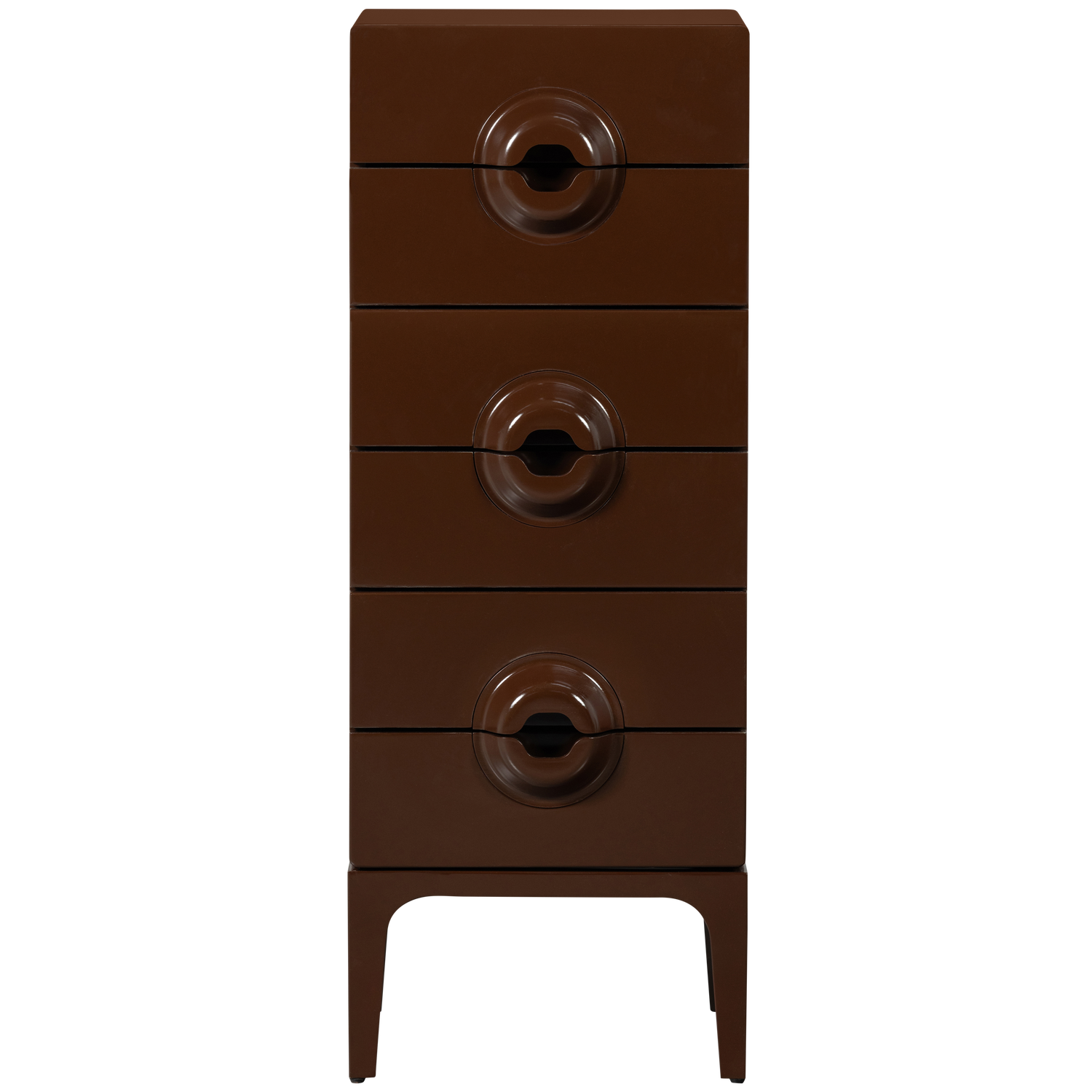 WOOOD ladekast 6 lades Merge - Hout - Bruin/Rood - 120x44x45 cm