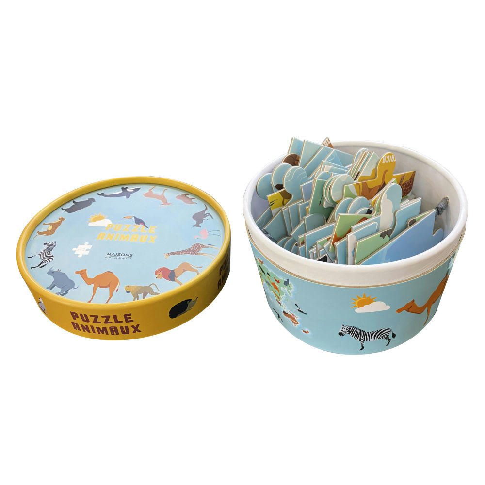 SAFARI - Puzzle animaux multicolore