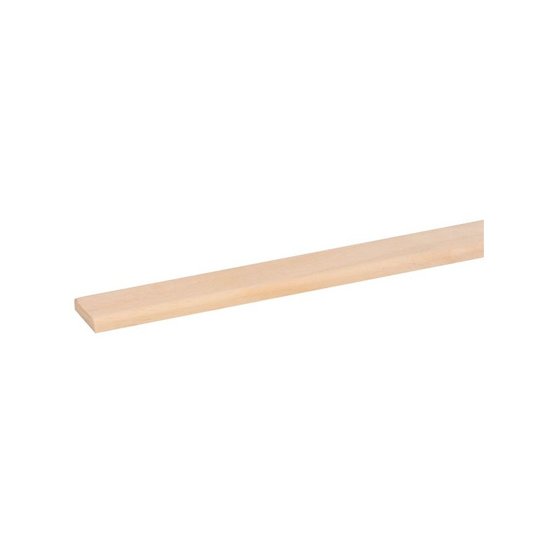 Moulure plate en marupa clair 240 x 2,2 x 0,5 cm