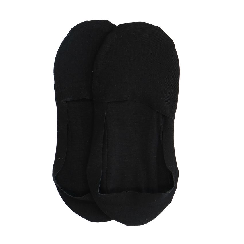 Manfield Zwarte invisible sneaker sokken (2 paar)