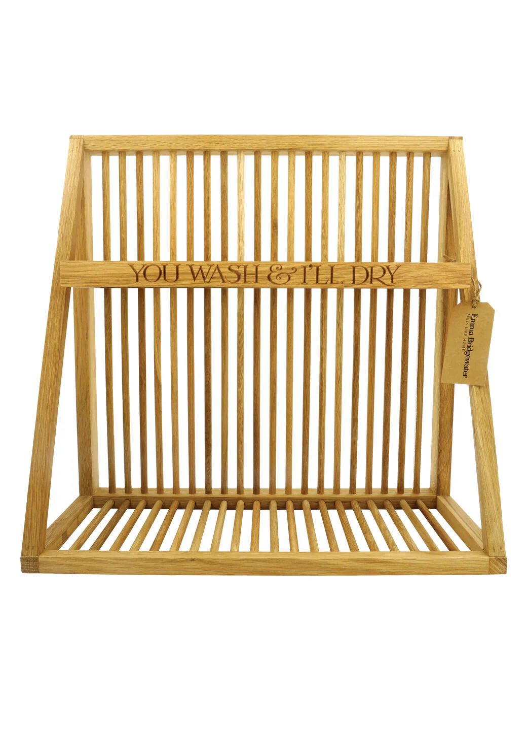 Black Toast Wooden Plate Rack