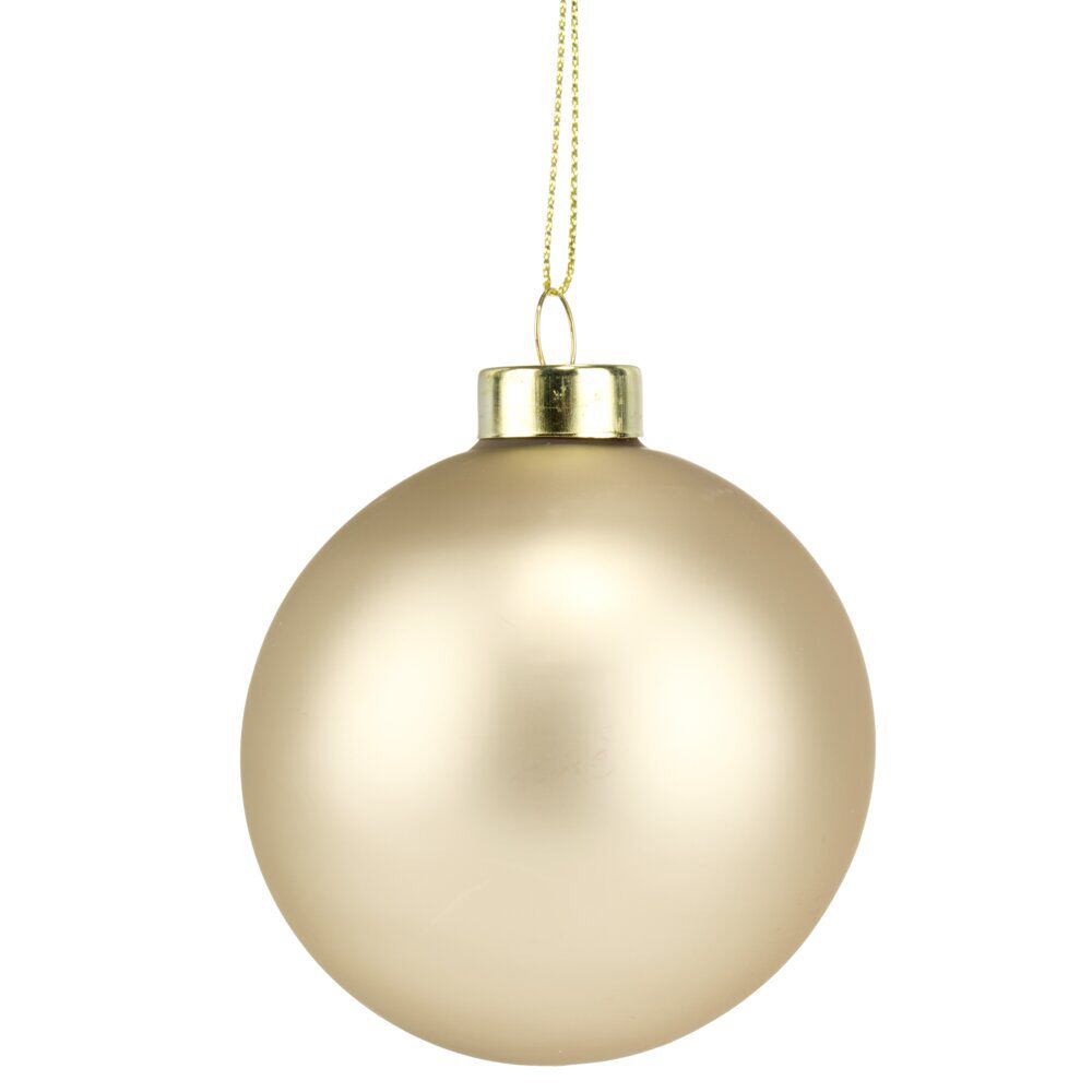 Boule de No&euml;l en verre Ø8cm (3 modèles)
