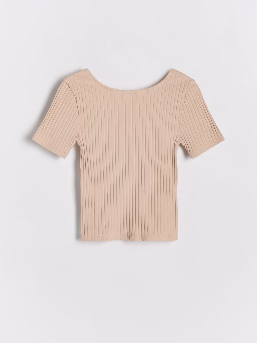 Rib Knit T-Shirt