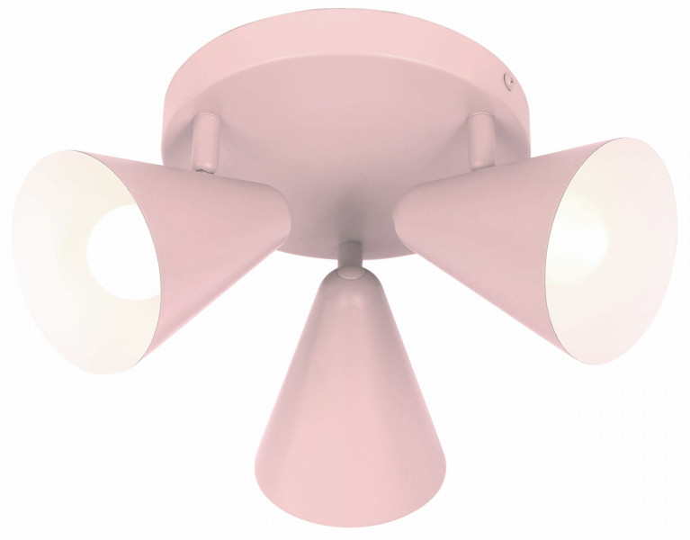 Lampa sufitowa różowa AMOR 3xE14x40W wym: 16x34x34 cm Candellux