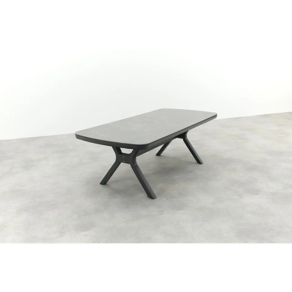 VDG Ponto dining tuintafel keramiek 220x100 cm. - Royal Grey